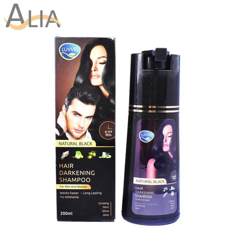 Original LUVVEL Hair Darkening Colour Shampoo – 200ml | For Men & Women