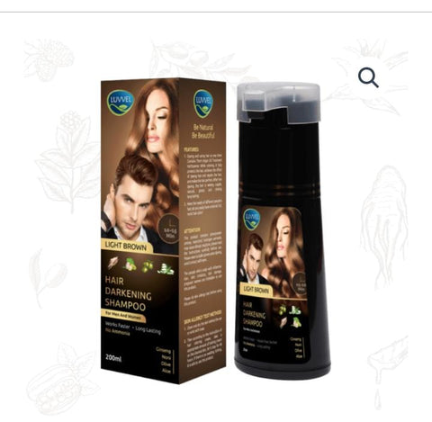 Original LUVVEL Hair Darkening Colour Shampoo – 200ml | For Men & Women