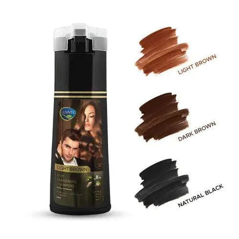 Original LUVVEL Hair Darkening Colour Shampoo – 200ml | For Men & Women