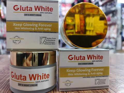 Gluta White Skin Whitening Cream – Day & Night Formula for Glowing, Even-Toned Skin
