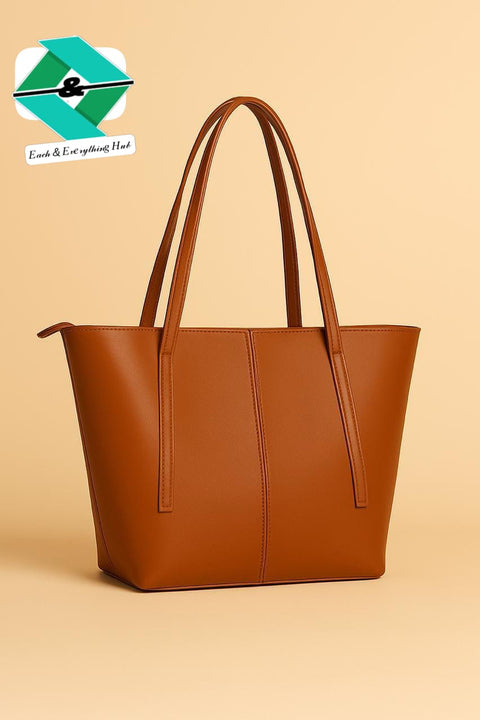 High-Quality Large Tote Bag for Women – Synthetic Material, Inside Pocket