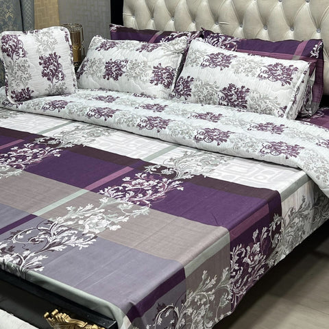 7 PCS King Size Comforter Set | High Cotton Fabric | Salonica Quality | All Season Use