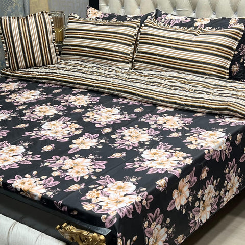 7 PCS King Size Comforter Set | High Cotton Fabric | Salonica Quality | All Season Use