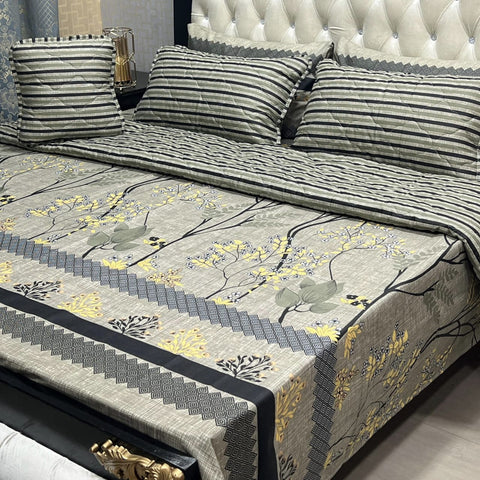 7 PCS King Size Comforter Set | High Cotton Fabric | Salonica Quality | All Season Use