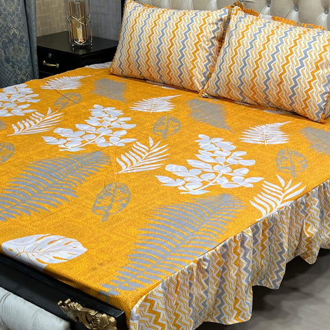 3-Piece Stitched Frill Bed sheet Set Elegant | Comfortable | Premium Quality