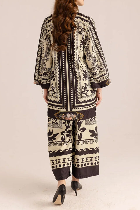 Premium Grip Stitched 2 Piece Set – Printed Shirt & Trouser | New Summer Collection for Women