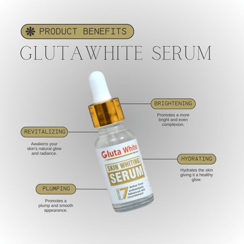 Gluta White Whitening Face Serum – Brightening & Anti-Dark Spot Formula for Glowing Skin