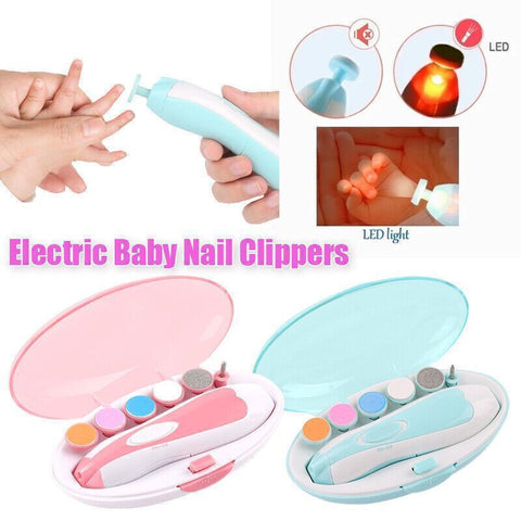 6 in 1 Baby & Kids Nail Trimmer – Electric Manicure Pedicure Set (Cell Operated) | Safe Fingernail & Toenail Care